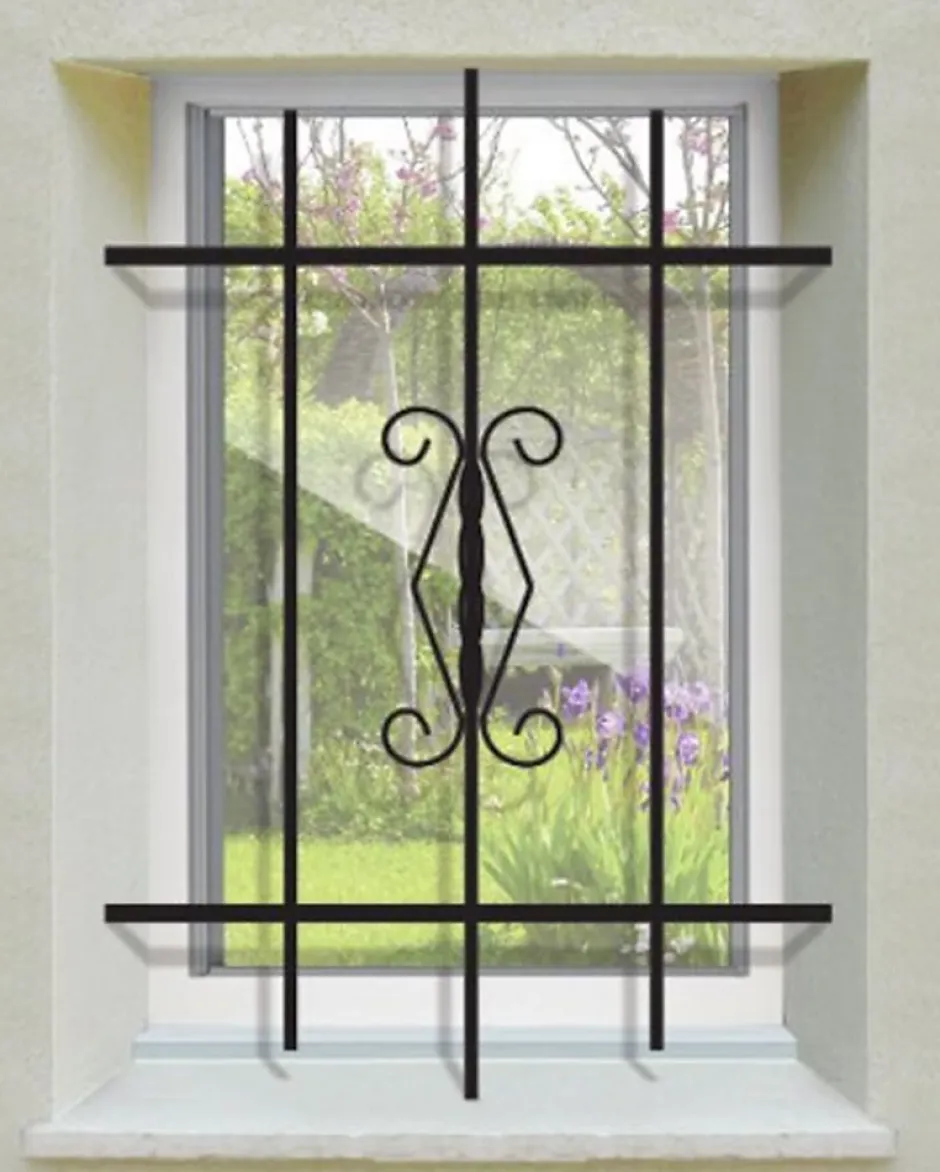 Grille de Defense Rustique pour Fenetre H 65 cm x L 40 cm (côte tableau)-DMS New