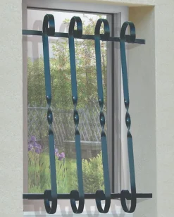 Grille de Defense Volute pour Fenetre H 45 cm x L 40 cm (côte tableau)^DMS