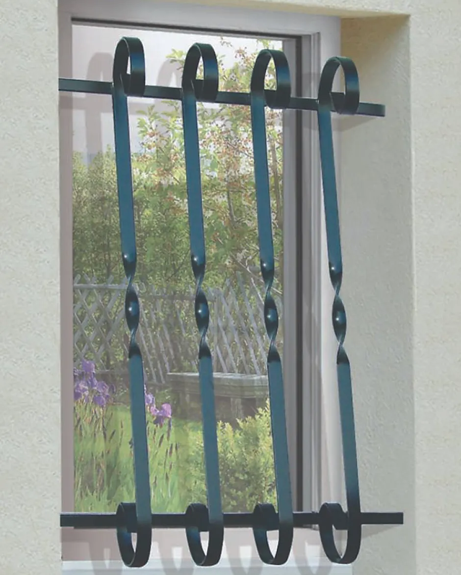 Grille de Defense Volute pour Fenetre H 45 cm x L 40 cm (côte tableau)^DMS