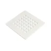 Grille De Drainage De Douche Carrée En Acier Blanc Muse-Kiamami Valentina