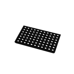 Grille perforée en inox Noir Mat pour receveur - 20.15x12.3x0.55cm - ROCK 2 GRID DRILL-Aurlane Best