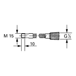 Flexible pour douchette extractible 1/2 x M15 x 1500 mm 46092000^Grohe Sale
