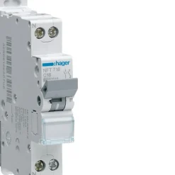 NGT720 Disjoncteur modulaire 1P plus N 6 10kA D 20A 1m^Hager Hot