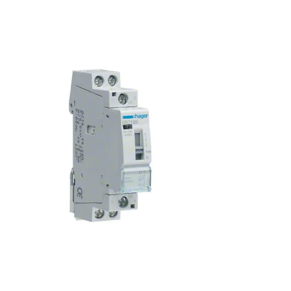 - Contacteur à commande manuelle 25A, 2F, 230V- ERC225^Hager Online