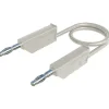 Hirschmann MLN 25/2,5 WS Cordon de mesure banane 0,25 m blanc 4 mm, 32 A^Hirschmann Test & Measurement Discount