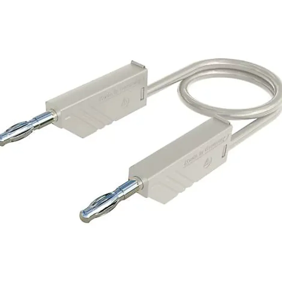 Hirschmann MLN 200/2,5 WS cordon de mesure banane 2 m blanc 4 mm 32 A^Hirschmann Test & Measurement Outlet