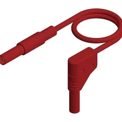 Cordon de mesure de sécurité 1 m 4 mm 32 A CAT III 1000 V, rouge-Hirschmann Test & Measurement Hot
