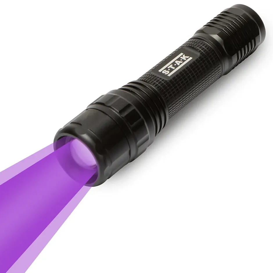 HORATIO : Torche 3W LED + UV. Fonction zoom. En aluminium.-Stak