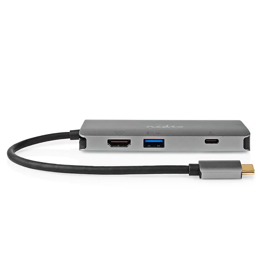 Hub type C 3.2 type C HDMI/RJ45/USB-Nedis Outlet
