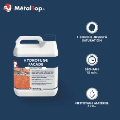 Hydrofuge Facade - - Incolore - Pot 5L-Metaltop Sale