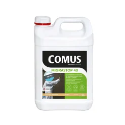 Hydrofuge Minéral MIGRASTOP 40 - 5L - Traitement Hydrofuge reminéralisant et restructurant supports en béton et ciment -^Comus Online