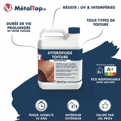 Hydrofuge Toiture - - Incolore - Pot 1L^Metaltop