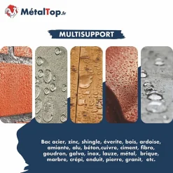 Hydrofuge Toiture - - Incolore - Pot 1L^Metaltop