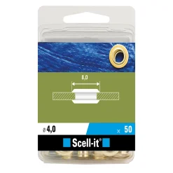 Œillet ø4mm + outil de pose, 50 pièces^Scell-It Sale