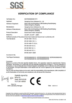 Interphone vidéo connecté filaire HP7-Ezviz Online