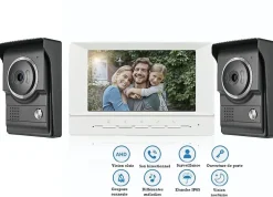 Interphone vidéo double platine de rue^Automatisme Passion Sale