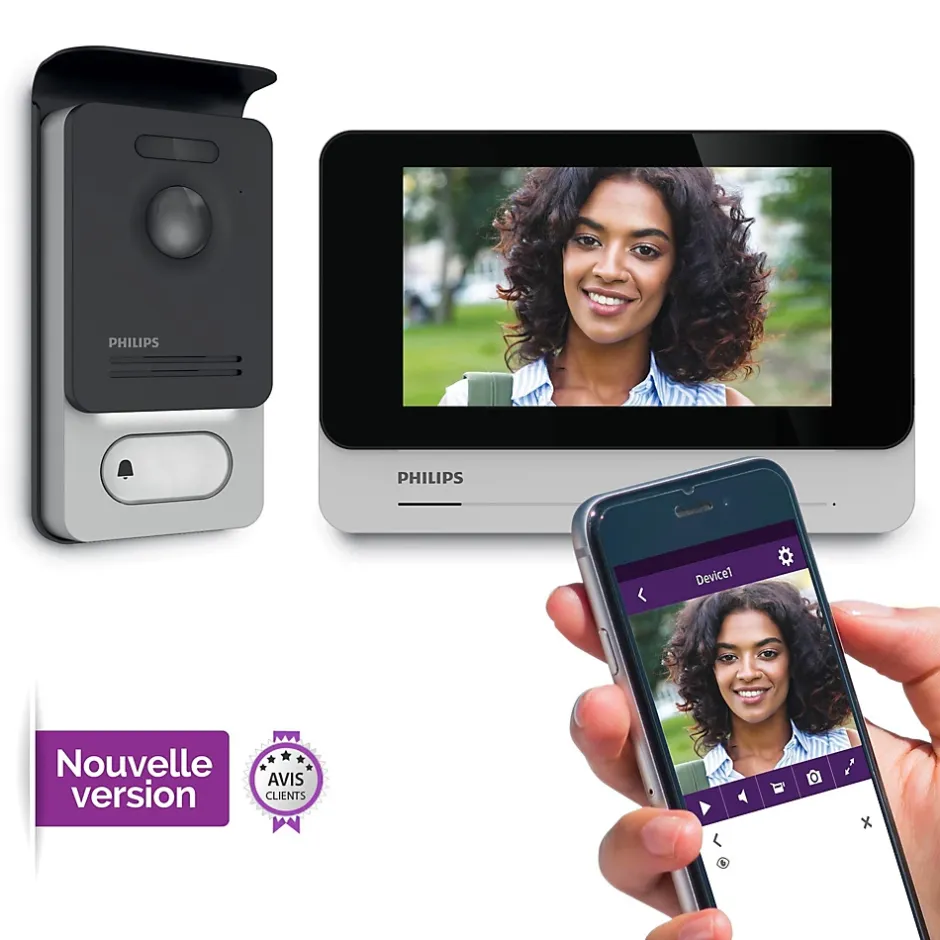 Interphone vidéo Phillips WelcomeEye Connect 2-Philips Outlet