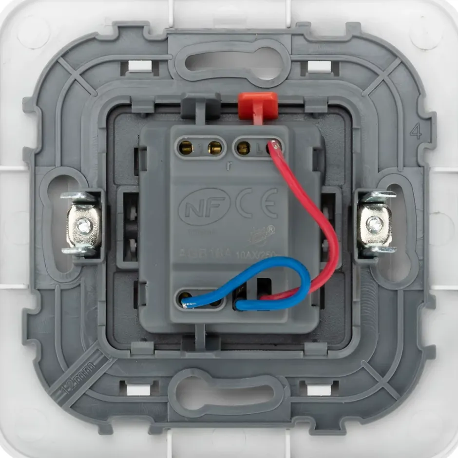 Interrupteur à voyant Kennet blanc complet^Jacobsen