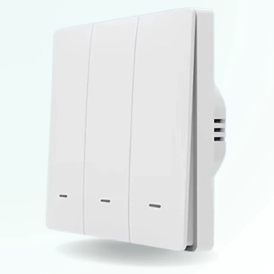 Interrupteur connecté zigbee - 3 boutons - sans fil neutre-Zengo