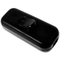 Interrupteur à fil souple noir-Diall Discount