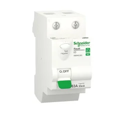 Interrupteur différentiel embrochable 2P 63A 30mA Type AC Resi9 XE^Schneider Electric Hot