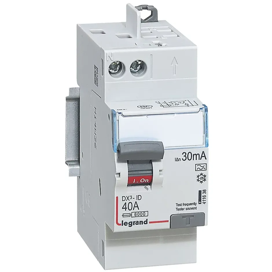 Interrupteur différentiel automatique DX3 30 mA-40A Type A^Legrand Hot