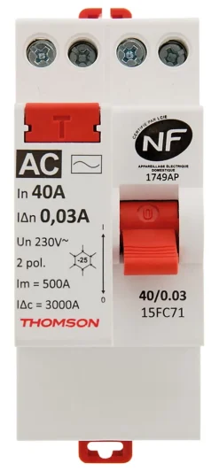 Interrupteur différentiel 40A type AC NF^Thomson Clearance