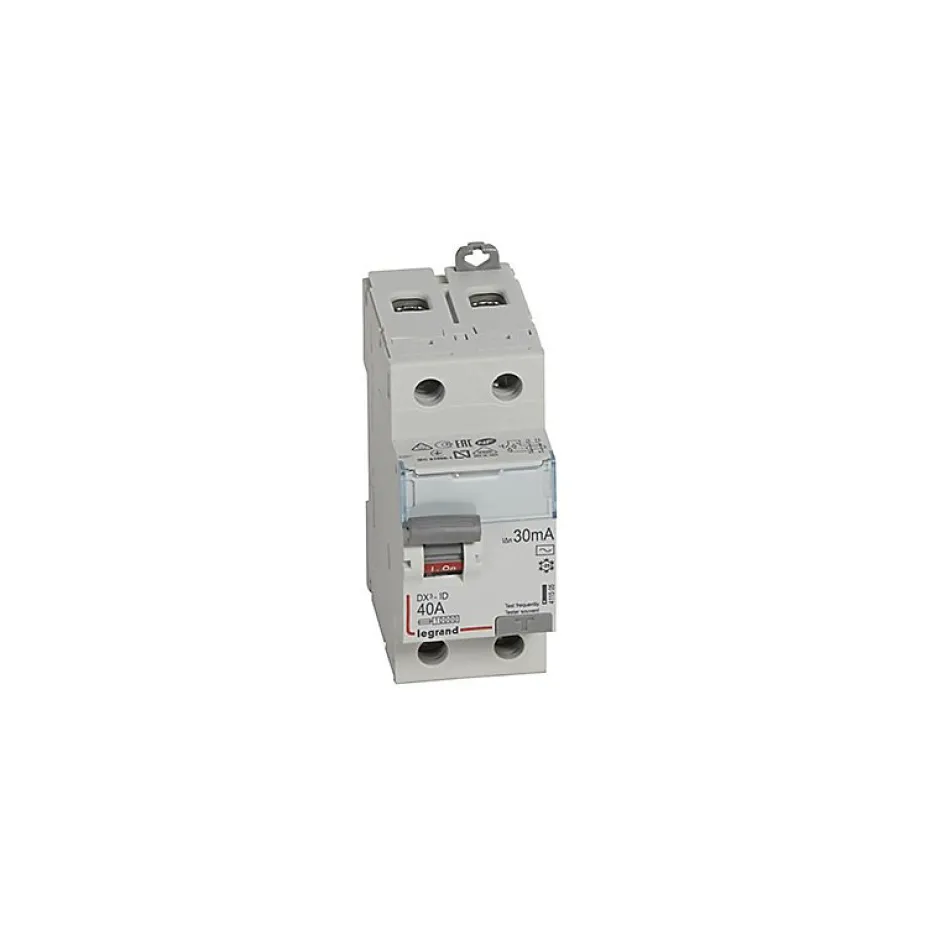 Interrupteur différentiel - 40A - 30mA - Type AC - 230V - Vis/vis - Haut/bas-Legrand Outlet