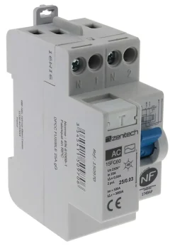 Interrupteur différentiel 25/2 30mA Type AC NF --Zenitech