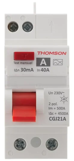 Interrupteur différentiel 40A/30mA type A-Thomson New