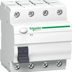 Interrupteur Différentiel Tétrapolaire Schneider 4p 40a 30ma - Type Ac 4 Modules Bornes Alignées Acti9 Iid K-Schneider Electric New