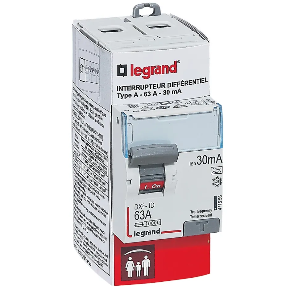 Interrupteur différentiel 30mA 63A type A^Legrand Sale