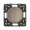 Interrupteur double va-et-vient Céliane titanium-Legrand Clearance