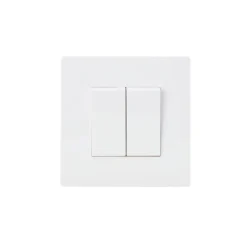 Interrupteur double va-et-vient blanc complet^ Clearance