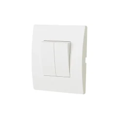 Interrupteur double va-et-vient blanc complet^ Clearance