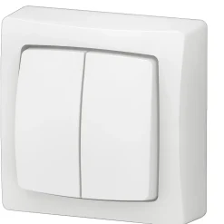 Interrupteur double va-et-vient blanc complet^Legrand Hot