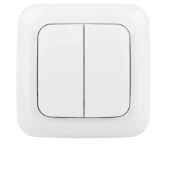 Interrupteur émetteur radio murale double^Smartwares Online