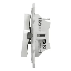 Interrupteur poussoir 10A à vis  Odace blanc-Schneider Electric Hot