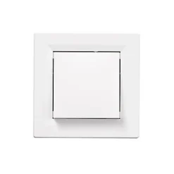 Interrupteur poussoir 10A complet Asfora blanc-Schneider Electric Discount