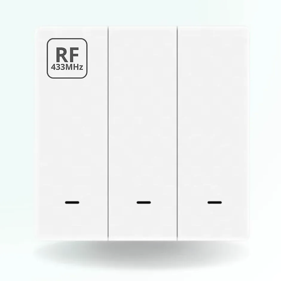 Interrupteur sans fil rf 433 - 3 boutons-Zengo Clearance