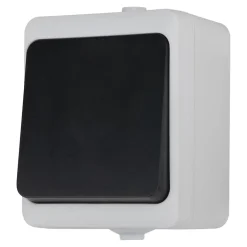 Interrupteur étanche en saillie gris complet- Hot