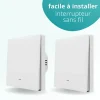 Interrupteur va et vient sans fil connecté zigbee - sans fil neutre^Zengo New