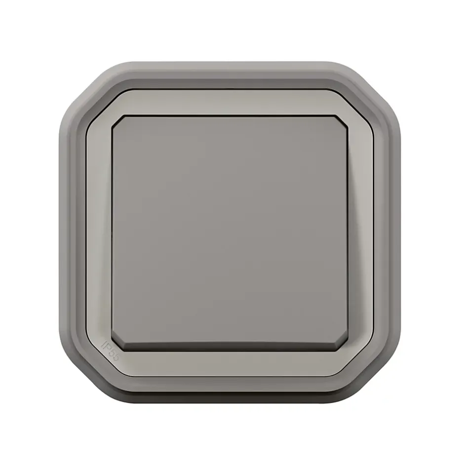 Interrupteur va-et-vient à encastrer Plexo gris 10A - 070030L -^Legrand Online