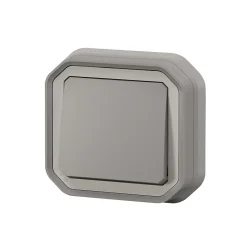 Interrupteur va-et-vient à encastrer Plexo gris 10A - 070030L -^Legrand Online