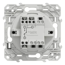 Interrupteur va-et-vient 10A à vis Odace anthracite-Schneider Electric Sale