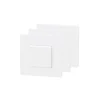 Interrupteur va-et-vient blanc complet, lot de 3^ New