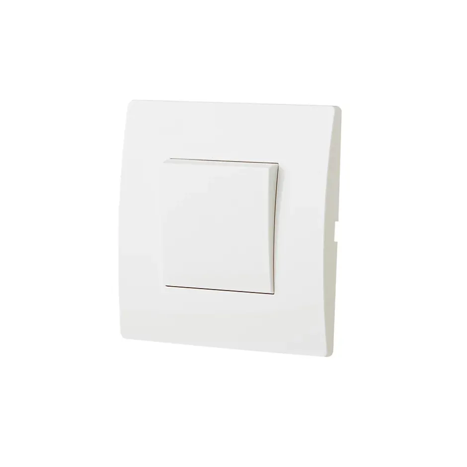 Interrupteur va-et-vient blanc complet, lot de 3^ New