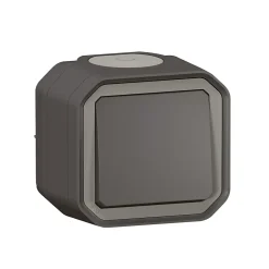 Interrupteur va-et-vient complet saillie Plexo anthracite^Legrand Outlet
