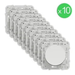 Interrupteur va-et-vient Odace blanc à compléter 10 pièces-Schneider Electric Sale