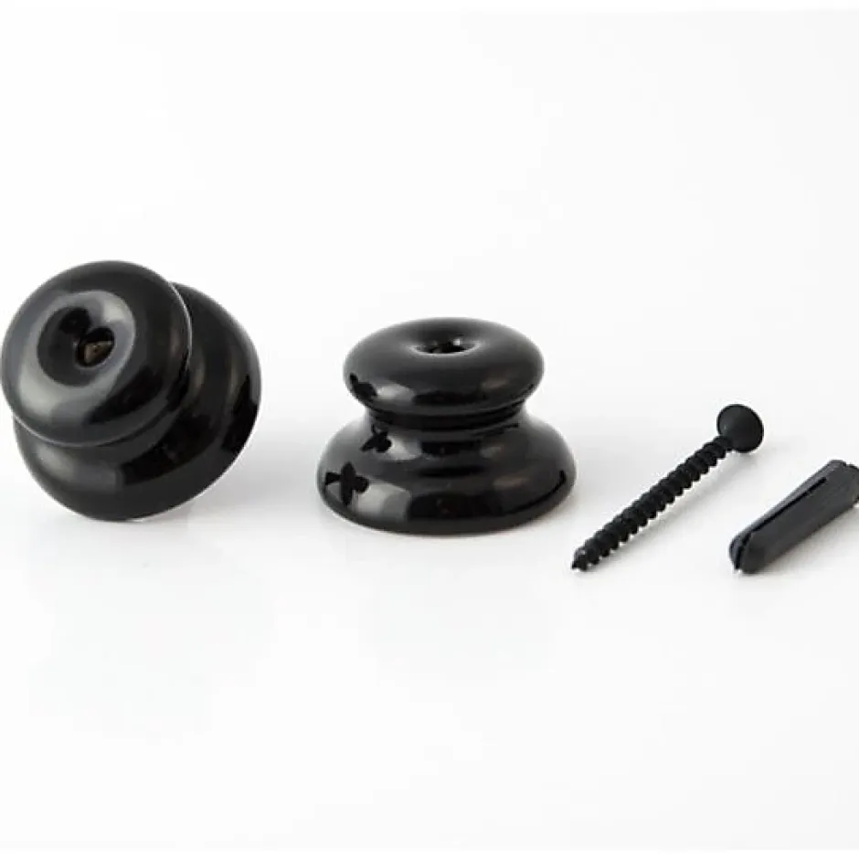 Isolateur en Porcelaine Noire pour Câble Électrique Textile Structures avec Angles et Montages Complexes-Lnd Discount